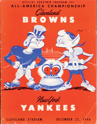 1946 AAFC Championship Game Program